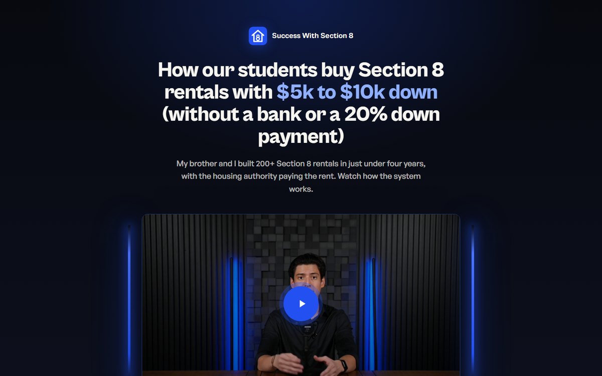 VSL sales page preview